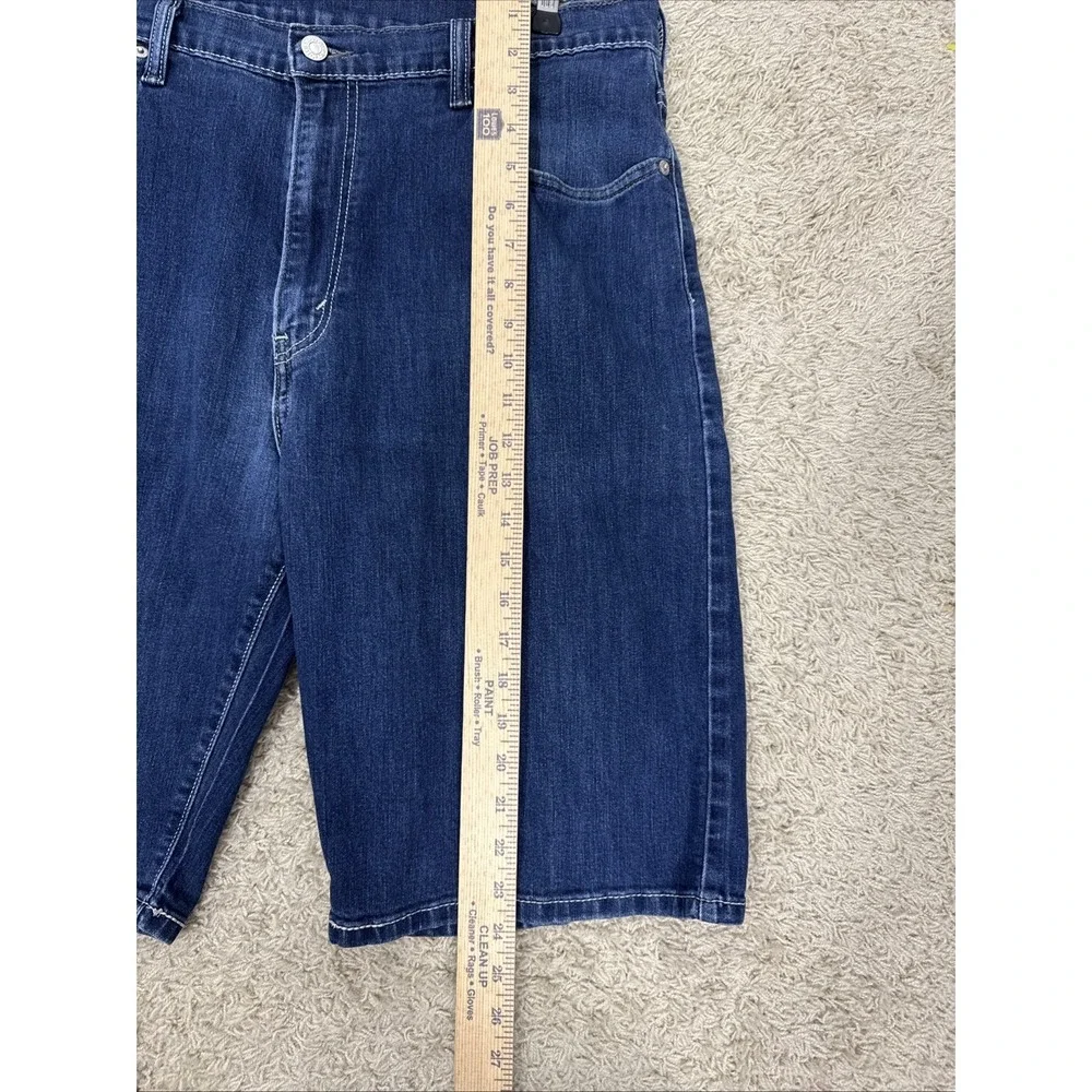 Levis 569 Blue Denim Shorts Jorts Men's 36 Loose Straight Fit‎ Streetwear Grunge